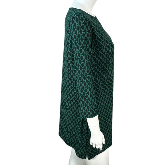 Travelers Collection Chicos Top Womens Size Large 2 Asymmetric Geometric Print - Picture 6 of 9